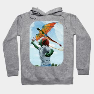 Goblin Kite Flying Monster Fantasy Image Hoodie